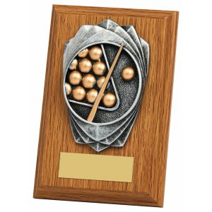 "Rose" Light Oak Plaque - Snooker/Pool