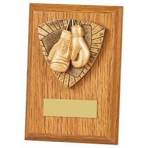 Light Oak Plaque - Boxing