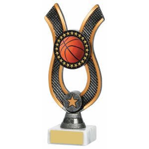 Antique Silver Ribbon Award - Basketball