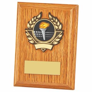 Light Oak Wood Plaque Award