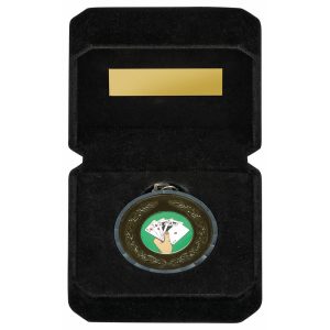 50mm Milled Edge Medal in Luxury Black Case