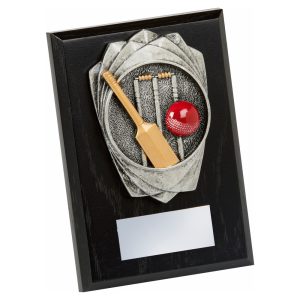 Antique Silver Cricket Stumps, Black Wood Award