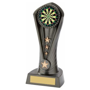 Gun Metal Silver "Cobra" Dartboard Award