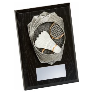 Antique Silver Badminton, Black Wood Award