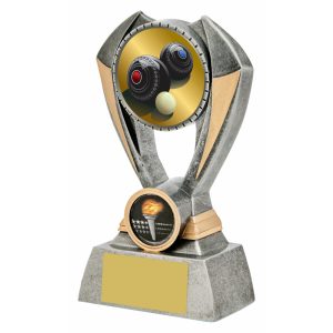 Antique Silver Resin Lawn Bowls Award