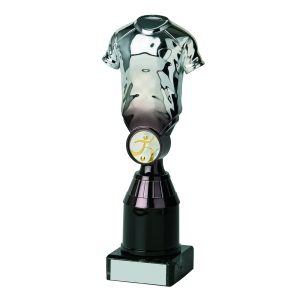 Silver/Black Football Shirt Trophies