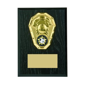 Black Wood Plaque with Football Trim