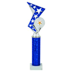 Silver/Blue Zig Zag Holder Award