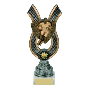 Gold/Silver Rugby Ribbon Trophies (Male)