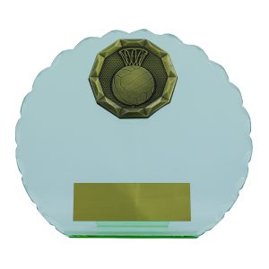 Netball Jade Glass Circle Stand