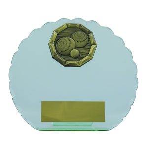 Lawn Bowls Jade Glass Circle Stand