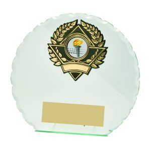 Jade Glass Circle Stand Award