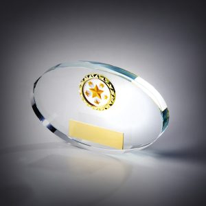 Clear Glass Mini Oval