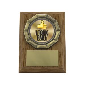 Wood Plaque - I Took Part