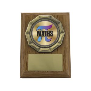 Wood Plaque - Maths