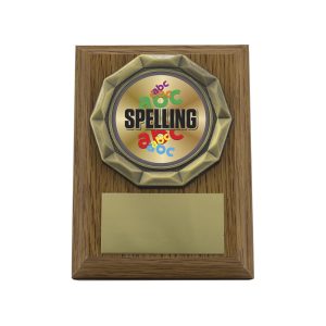 Wood Plaque - Spelling