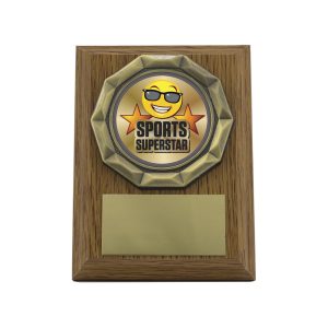 Wood Plaque - Sports Superstar