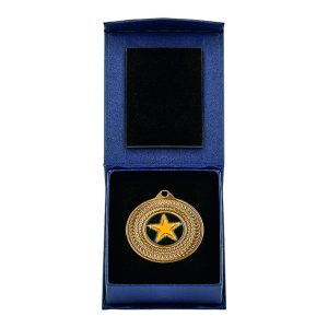 50mm Medal in Blue Medal Case
