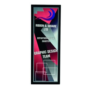 Metal Stand "RAZOR" with Silver Front