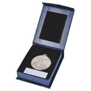 45mm Male Gold Football Medal in Case
