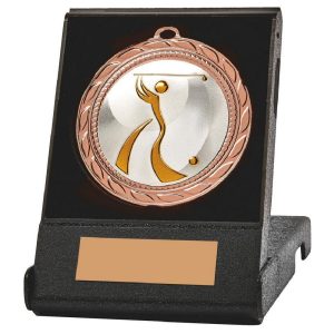 70mm Golf Medal in Case (Bronze)