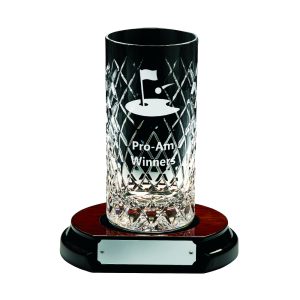 Highball Glass with Engravable Panel + Base