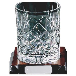Crystal Spirit Glass on Wood Stand