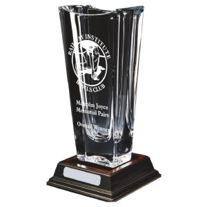 Bohemia Crystalite Vase with Panel (VASE ONLY)