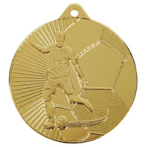 45mm Male Gold Football Medal