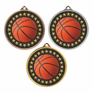 55mm Medal - Basketball