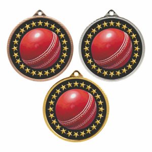 55mm Medal - Cricket