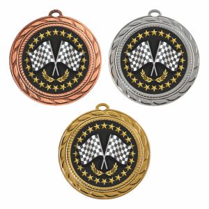 70mm Medal - Crossed Flags