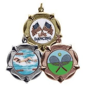 40mm Tudor Rose Medal (Gold / Silver / Bronze)