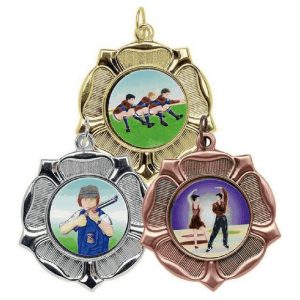 50mm Tudor Rose Medal (Gold / Silver / Bronze)