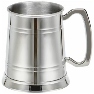 1 Pint Banded Stainless Steel Tankard