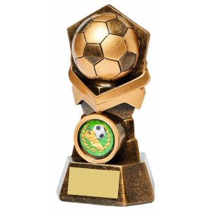 Antique Gold Football Warrior Resin