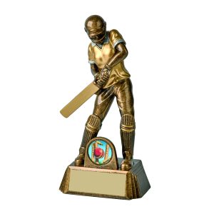 Antique Gold Female Cricket Batter
