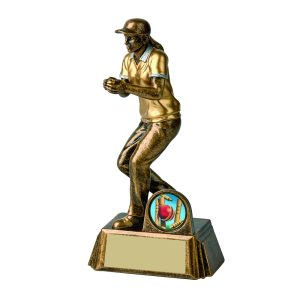 Antique Gold Female Cricket Fielder