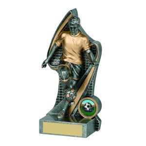15cm Antique Silver Footballer (M)