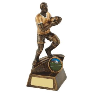 Resin Male Rugby Player Trophies