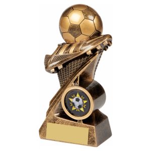 Antique Gold Football Tower Boot/Ball