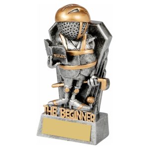 Antique Silver Golf Ball Head - THE BEGINNER