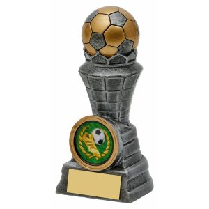 Antique Silver Resin Football Tower