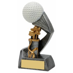 Antique Silver Resin Golf Ball/Bag Award