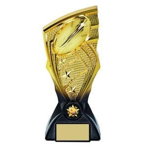17cm Gold/Black RUGBY Shard