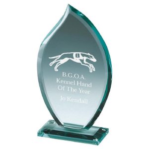 Premium Jade Glass Flame Stand (In Presentation Case)