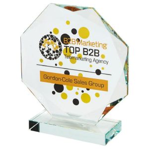 Crystal Octagon Award for Colour Printing (In Presentation Case)