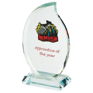 Clear Glass Flame Stand for Colour Printing (In Presentation Case)