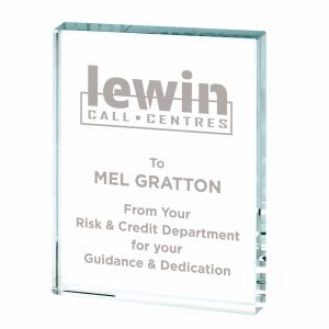 Crystal Block Award (In Presentation Case)