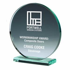 Round Jade Glass Stand